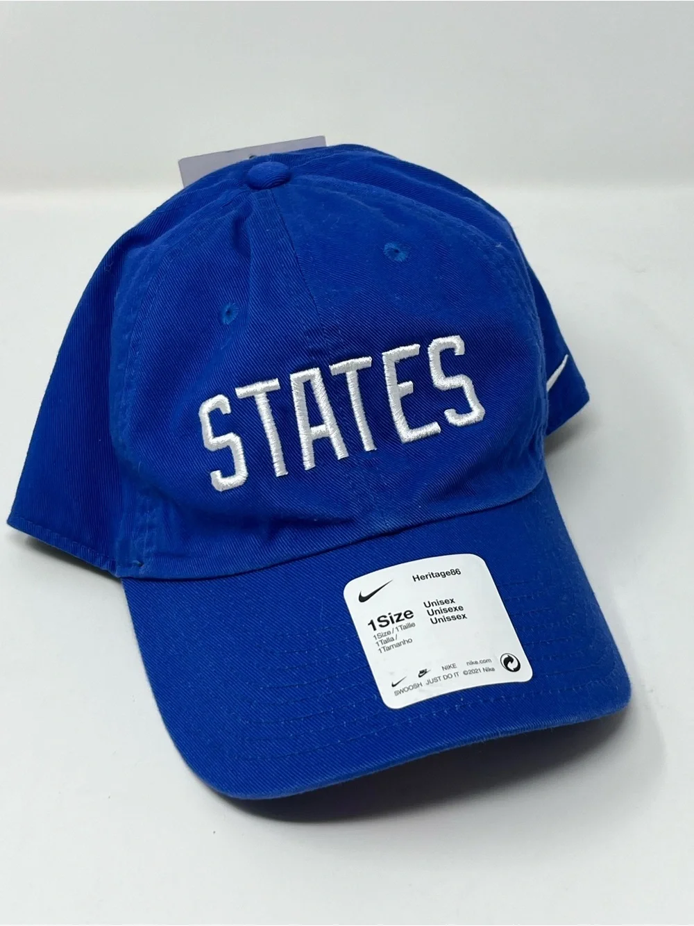 Nike Heritage86 USMNT STATES Adjustable Hat Game Royal Blue USA Soccer Dri-FIT